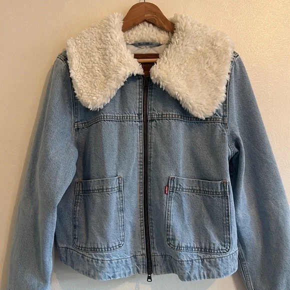 Levi’s Retro Sherpa Jean Jacket - Size XL - Picture 9 of 15